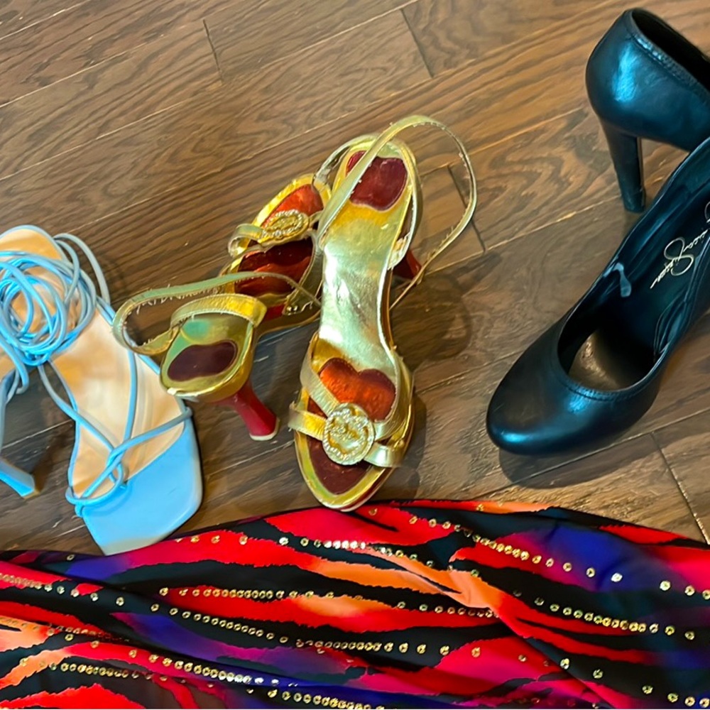 Heels size 7/7.5 $25 each pair. Jessica Simpson, couture and more!